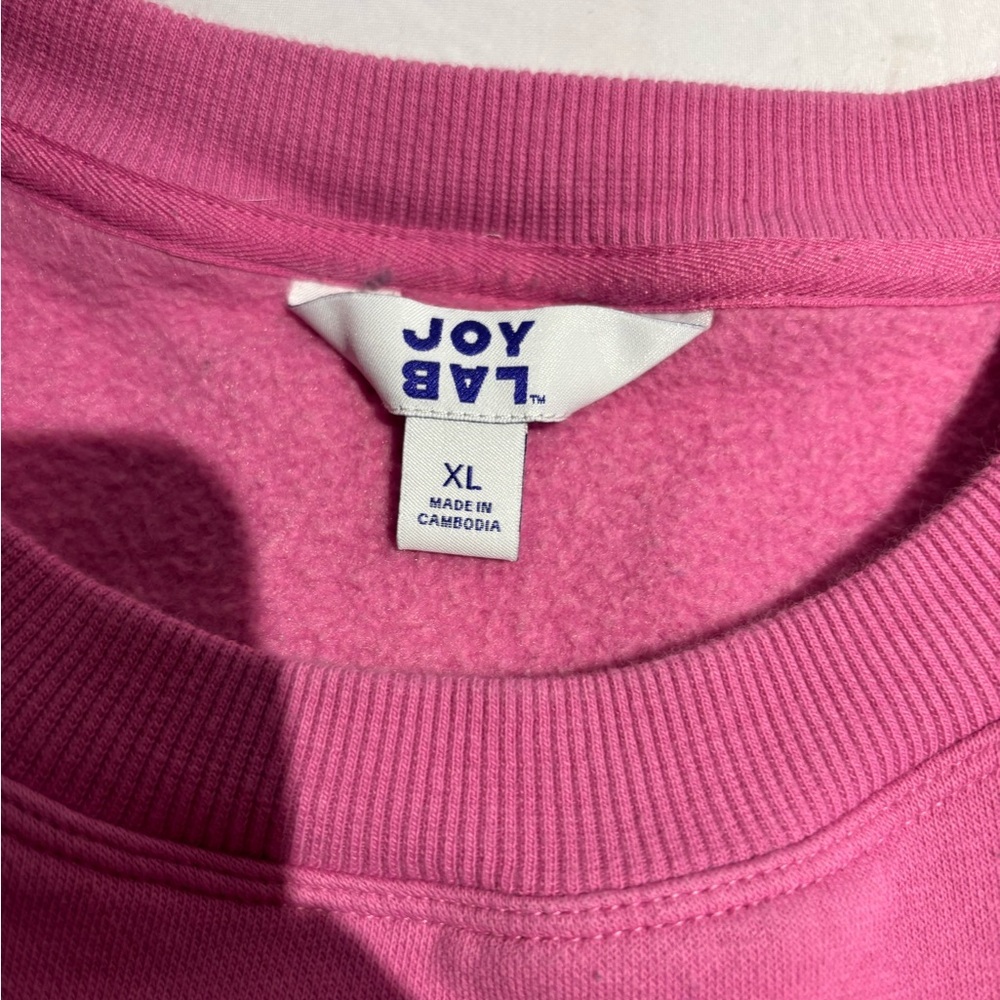 JoyLab Women's Vibrant Pink Crew Neck Sweater